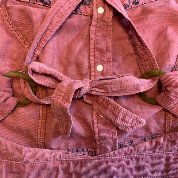 Anthropologie Pilcro Tiered Corduroy Midi Dress, Sz 12 - Picture 8 of 12